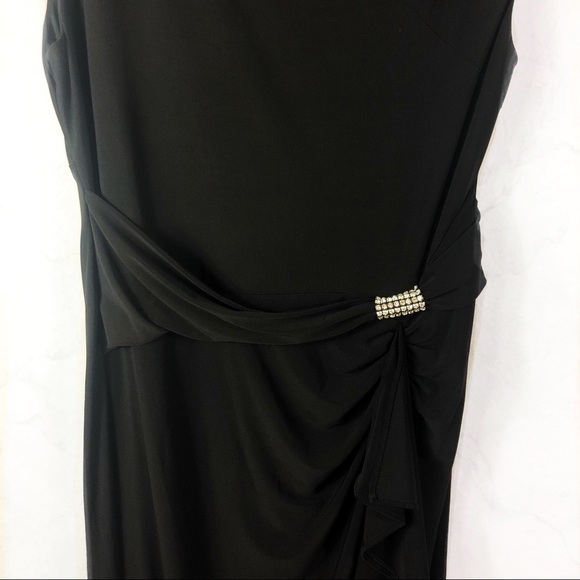 [R&M Richards] Classic Black Maxi Dress - Picture 7 of 7